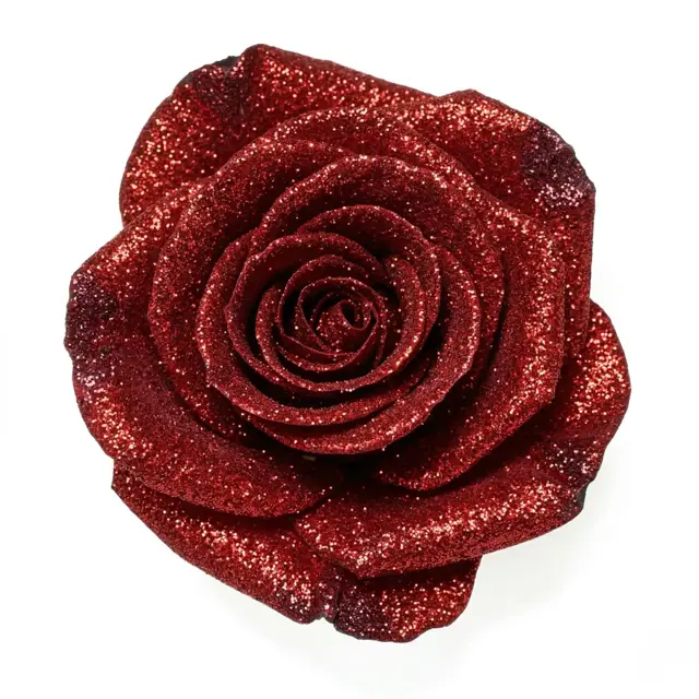 Glitter finish rose